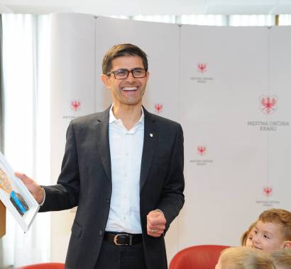 Danes so župana obiskali varovanci enote Mojca iz Kranja