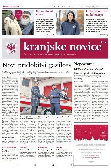 Kranjske novice December 2022 naslovnica