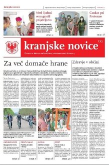 Kranjske novice SEPTEMBER 2020, ŠT. 4 naslovnica