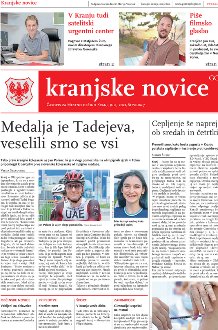 Kranjske novice Julij 2021 naslovnica