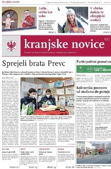 Kranjske novice Februar 2022 naslovnica