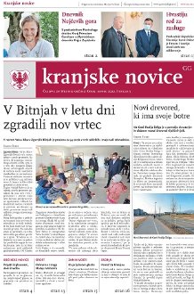 Kranjske novice Marec 2022 naslovnica