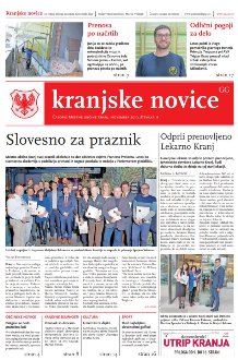 Kranjske novice November 2019 / številka 11 naslovnica