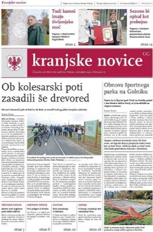 Kranjske novice Oktober 2021 naslovnica