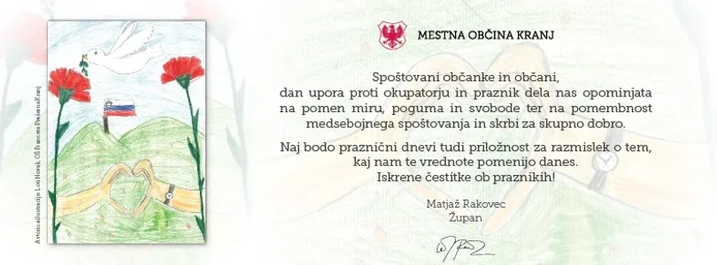 Čestitka ob dnevu upora proti okupatorju in prazniku dela 2026