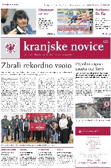 Kranjske novice Januar 2023 naslovnica