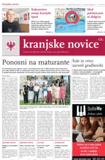 Kranjske novice Julij 2023 naslovnica