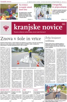 Kranjske novice Avgust 2026 naslovnica