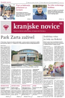 Kranjske novice September 2026 naslovnica