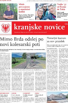 Kranjske novice Avgust 2021 naslovnica