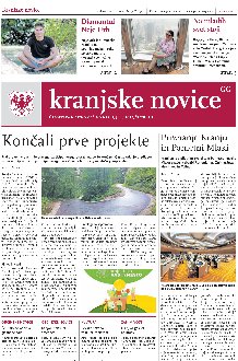 Kranjske novice Julij 2022 naslovnica