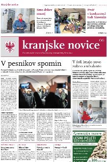 Kranjske novice Februar 2023 naslovnica