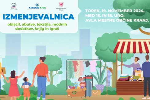 Izmenjevalnica oblačil, obutve, tekstila, modnih dodatkov, knjig in igrač